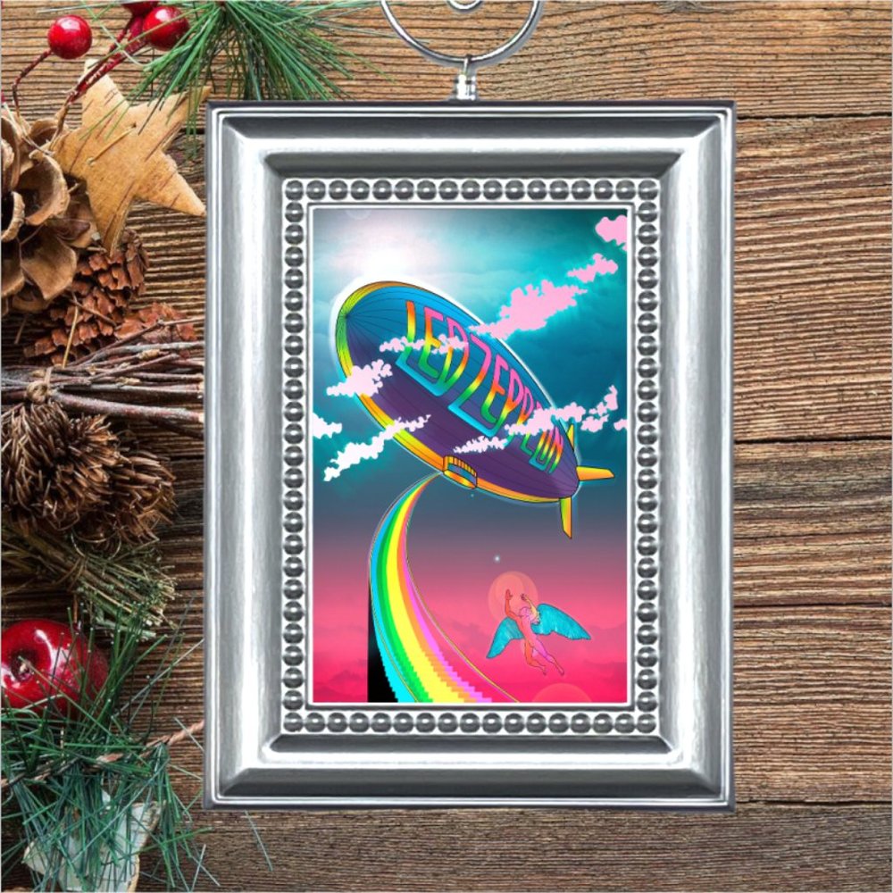 Led Zeppelin Rock Band Christmas Tree Ornament